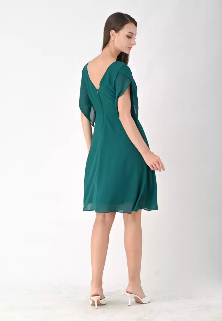 雪纺迷你连衣裙