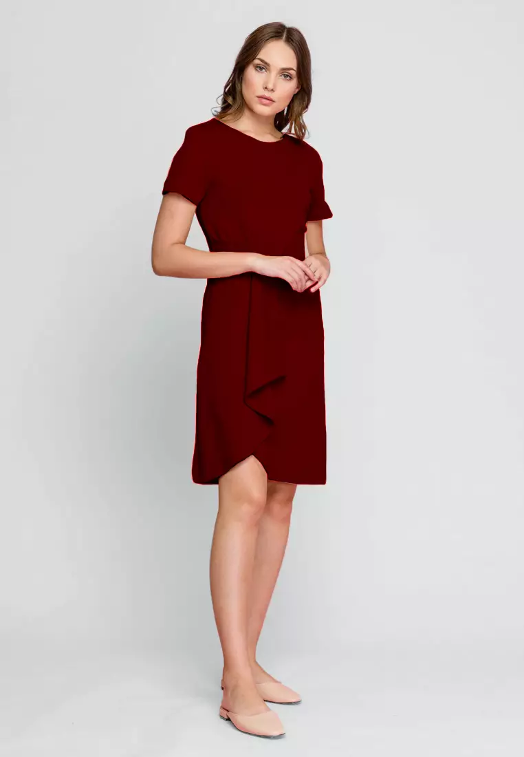 Zalora maroon dress clearance
