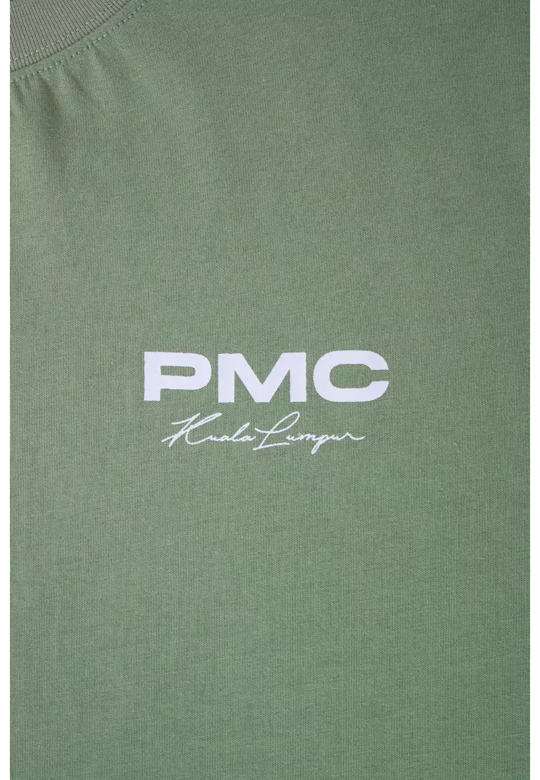 Buy Pestle & Mortar Clothing KL Scripted Oversized Tee Green 2023