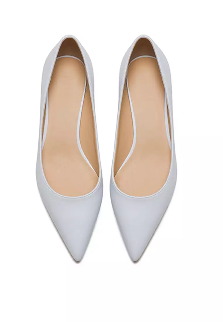 3CM Uniform Pointed Low Heel Shoes HZL231