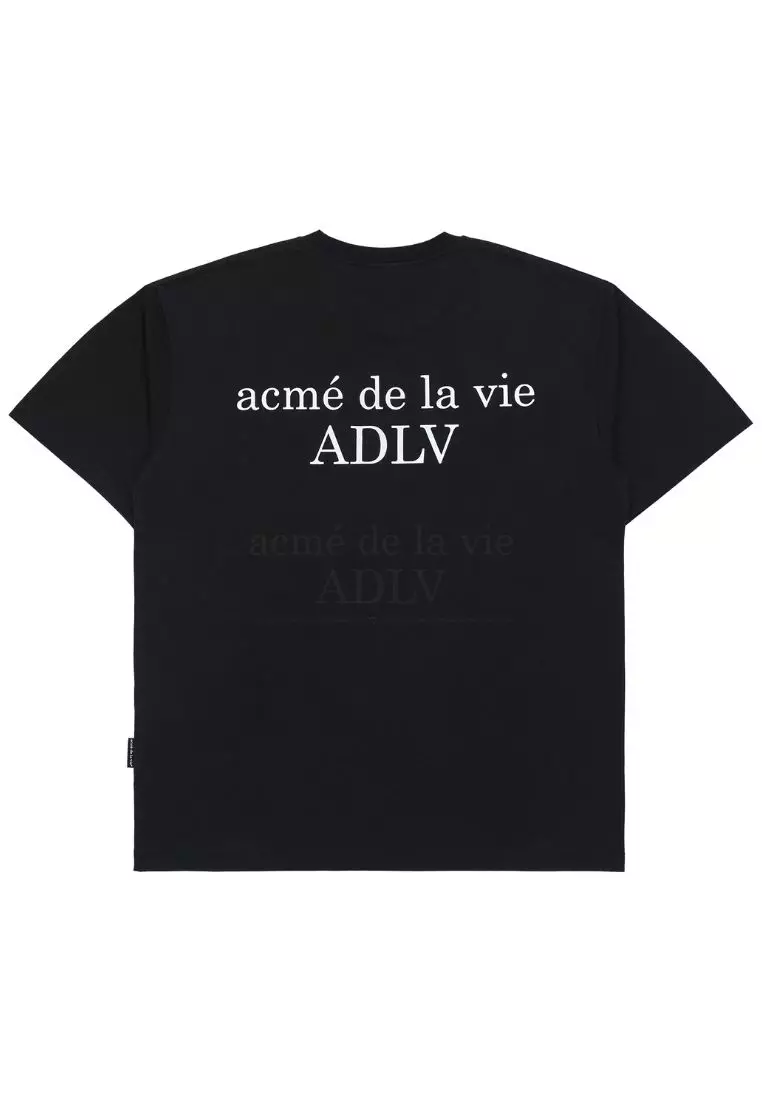 Cat Earplug Short Sleeve T-Shirt Black