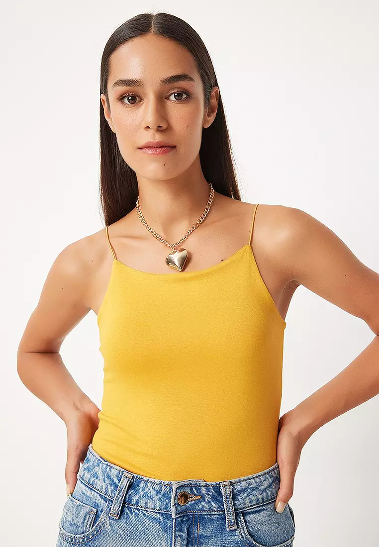 Rope Straps Knitted Body Blouse