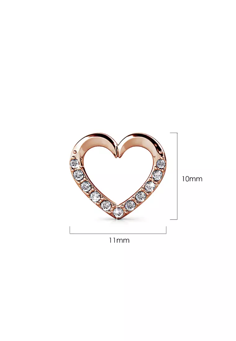 Innocent Heart Stud Earrings Embellished with SWAROVSKI® crystals