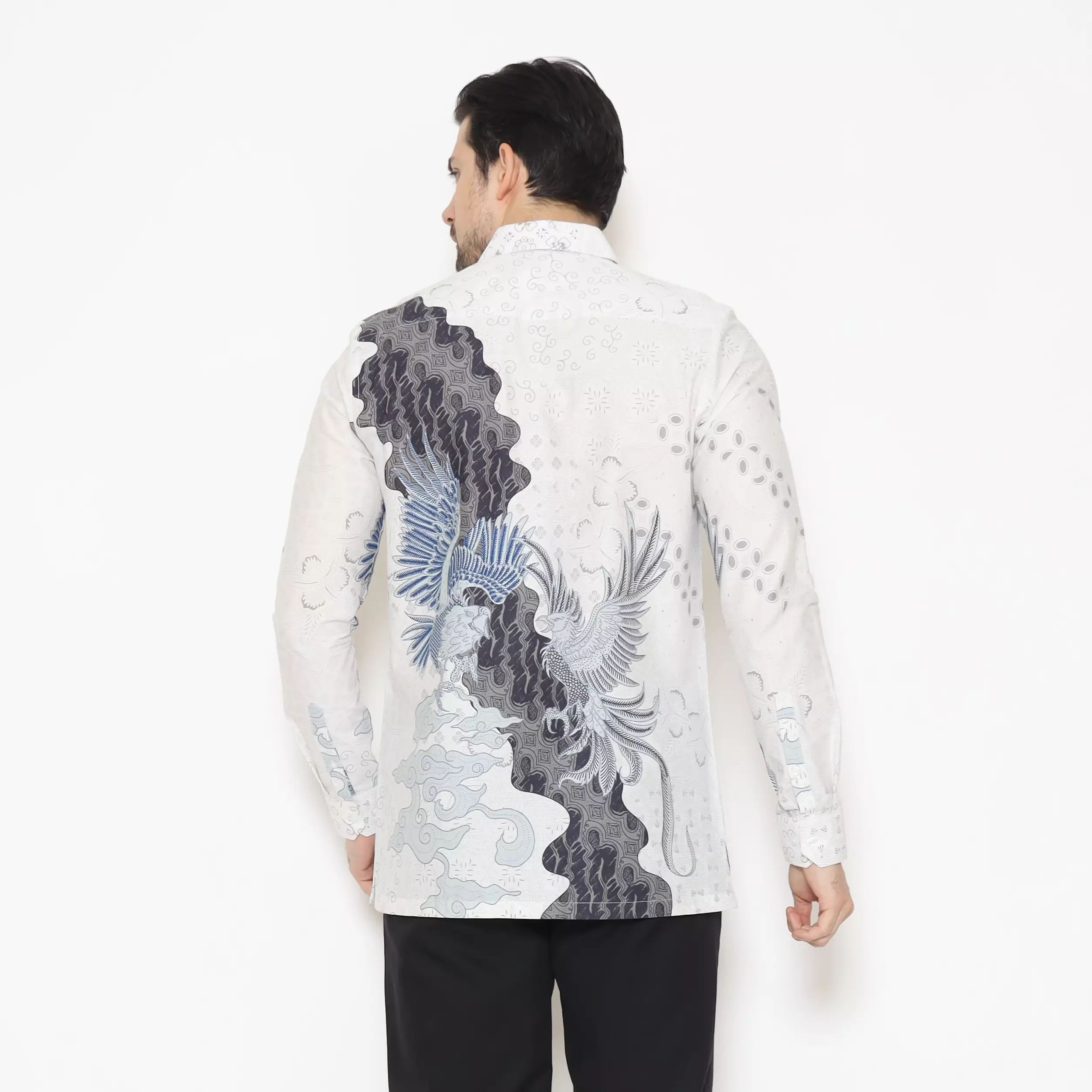 MAGINOT ERDA Batik Pria Slim Fit Lengan Panjang