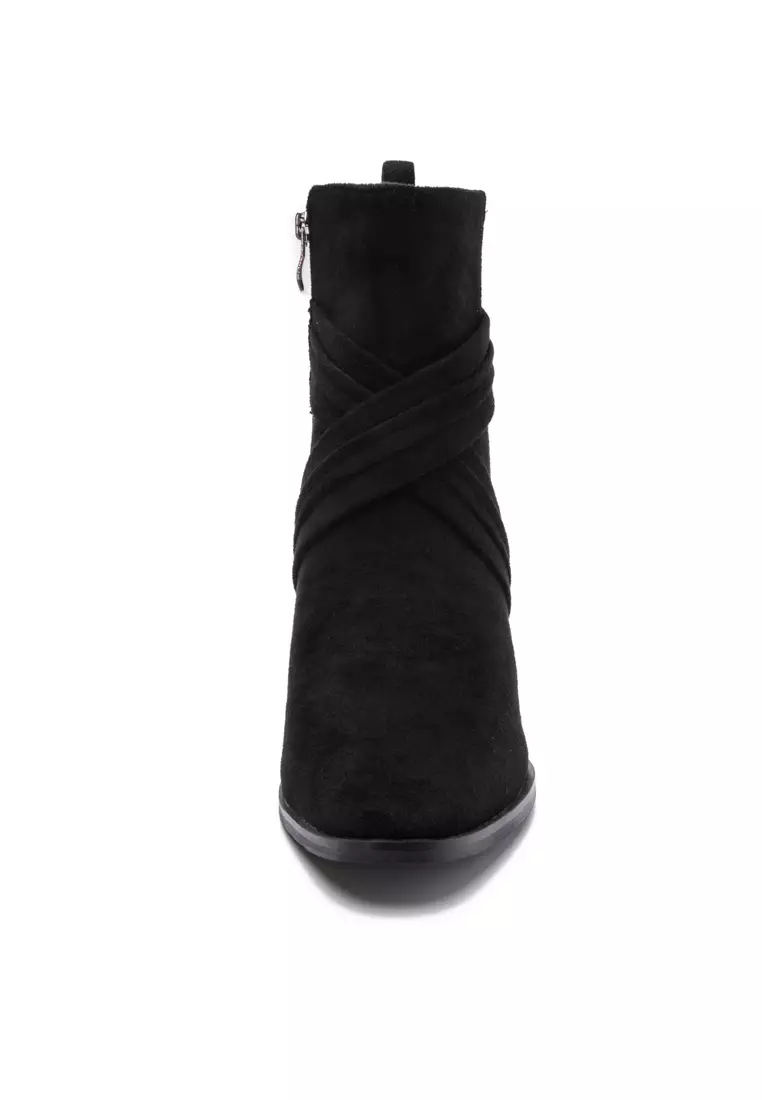 8CM Suede Fabric Ankle Boots WTY4051-27