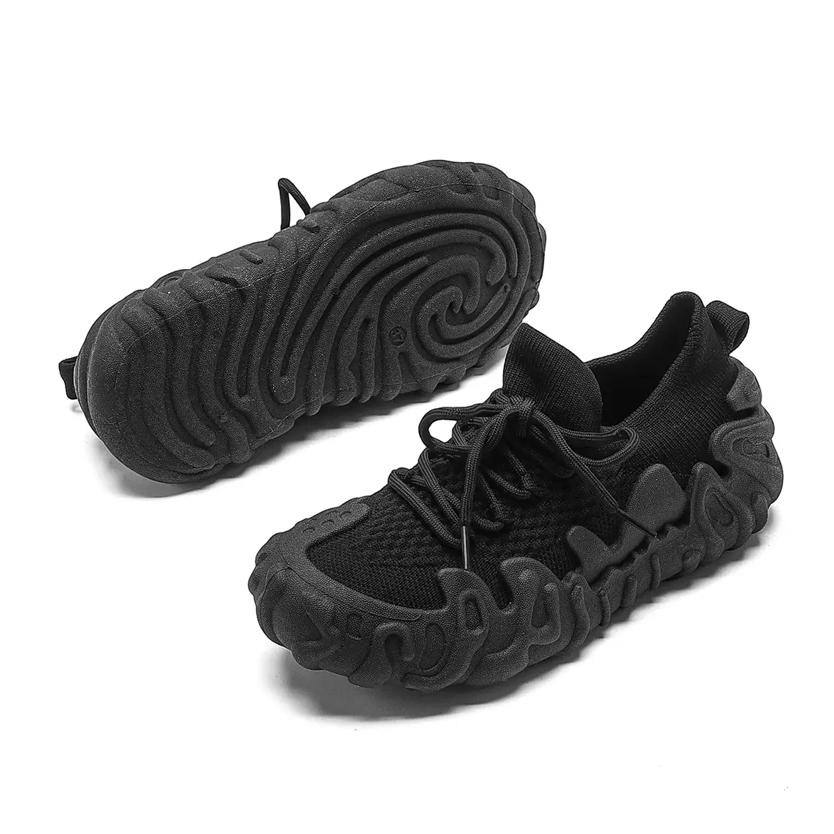 LURAD Sepatu Wanita Sol Unik Flat Kaki Lebar Sneakers Cewek Tidak Lecet Dikaki QY812