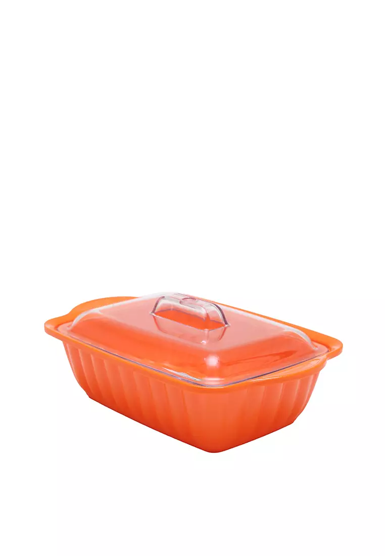 L.Blend 8.5 inch Sevilla Rectangular Casserole Orange