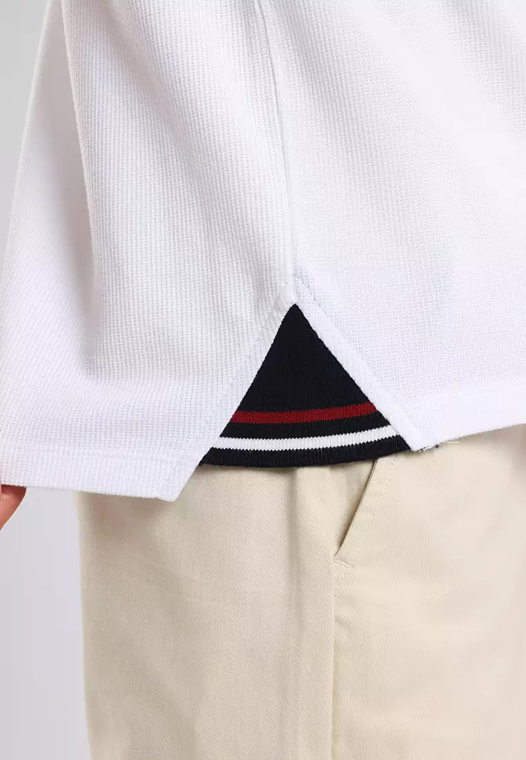 Manzone - Kaos Lengan Pendek Pria Id Wiratama Slim Fit - White Colour White