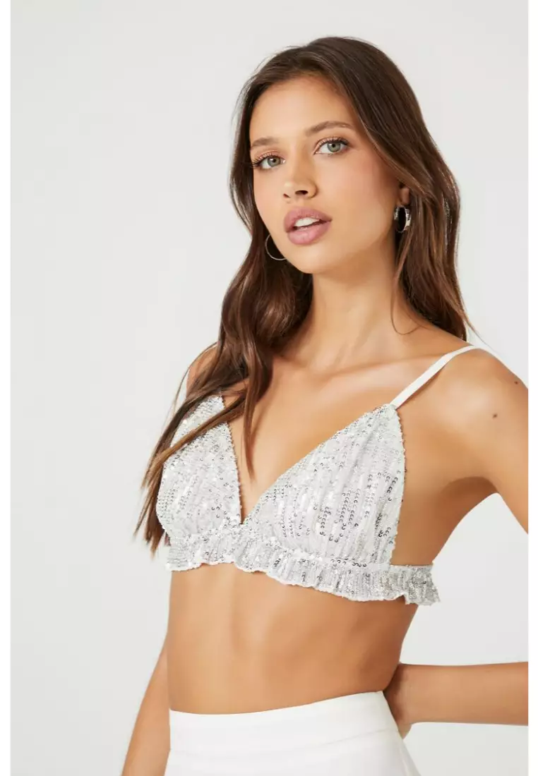 Metallic Sequin Bralette