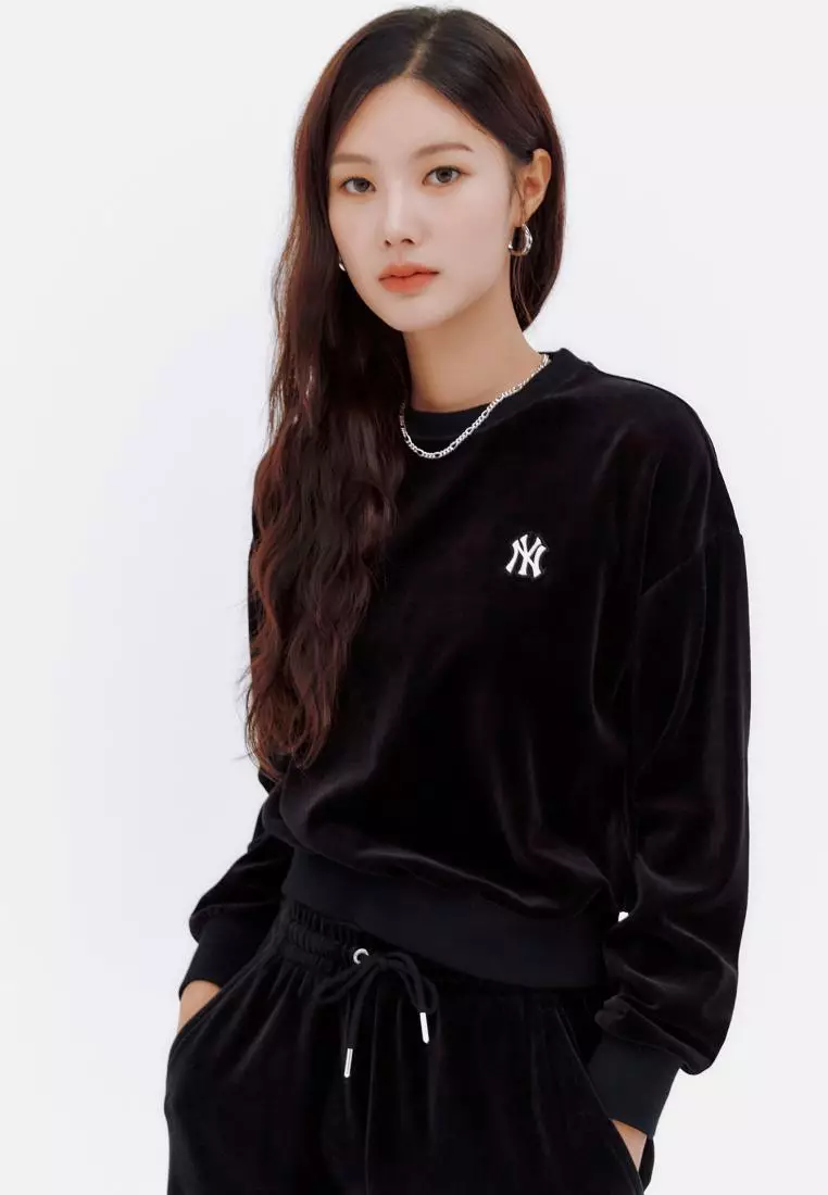 MLB■(W)V-neck Semi-Crop Sweatshirt★送料込 Playback Oversized Sweater – SIR.