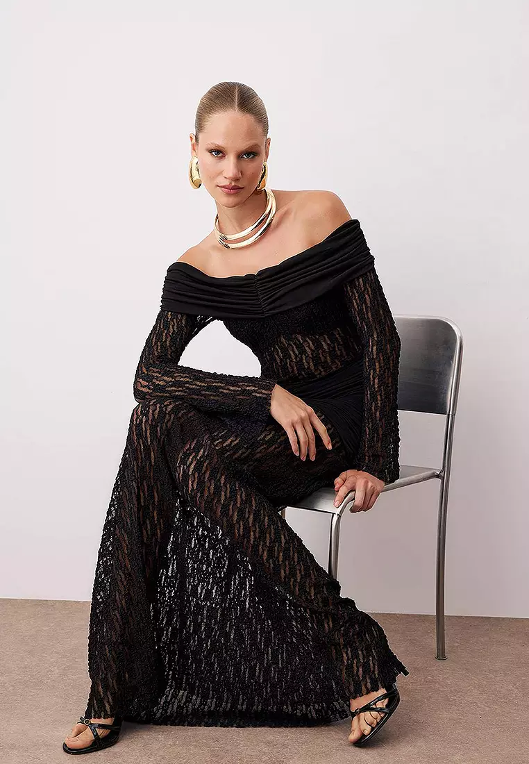 Off Shoulder Lace Dress