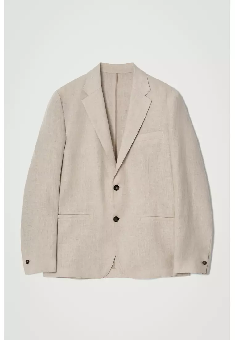 SINGLE-BREASTED LINEN BLAZER
