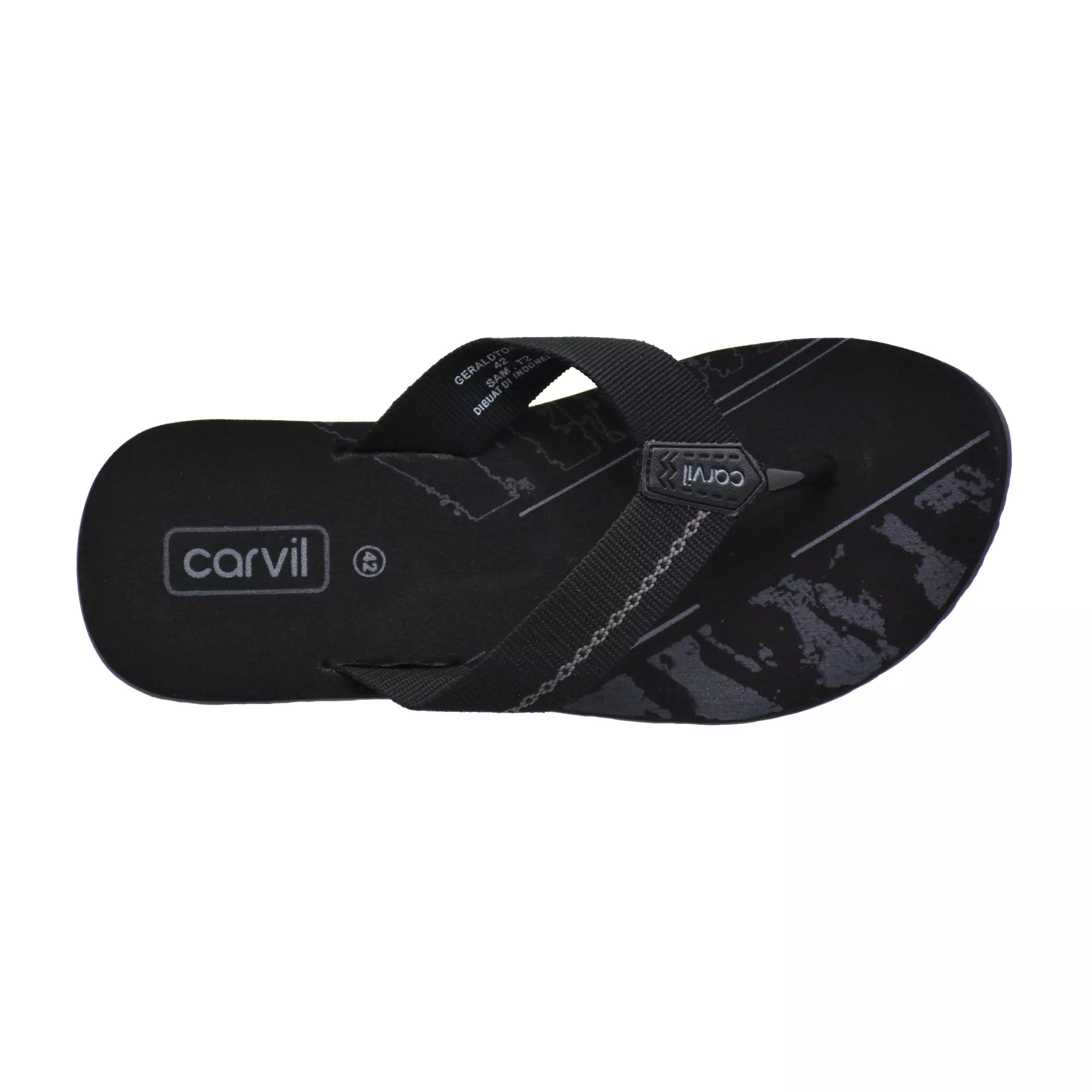 Carvil Sandal Pria Geraldton-M Black/Grey