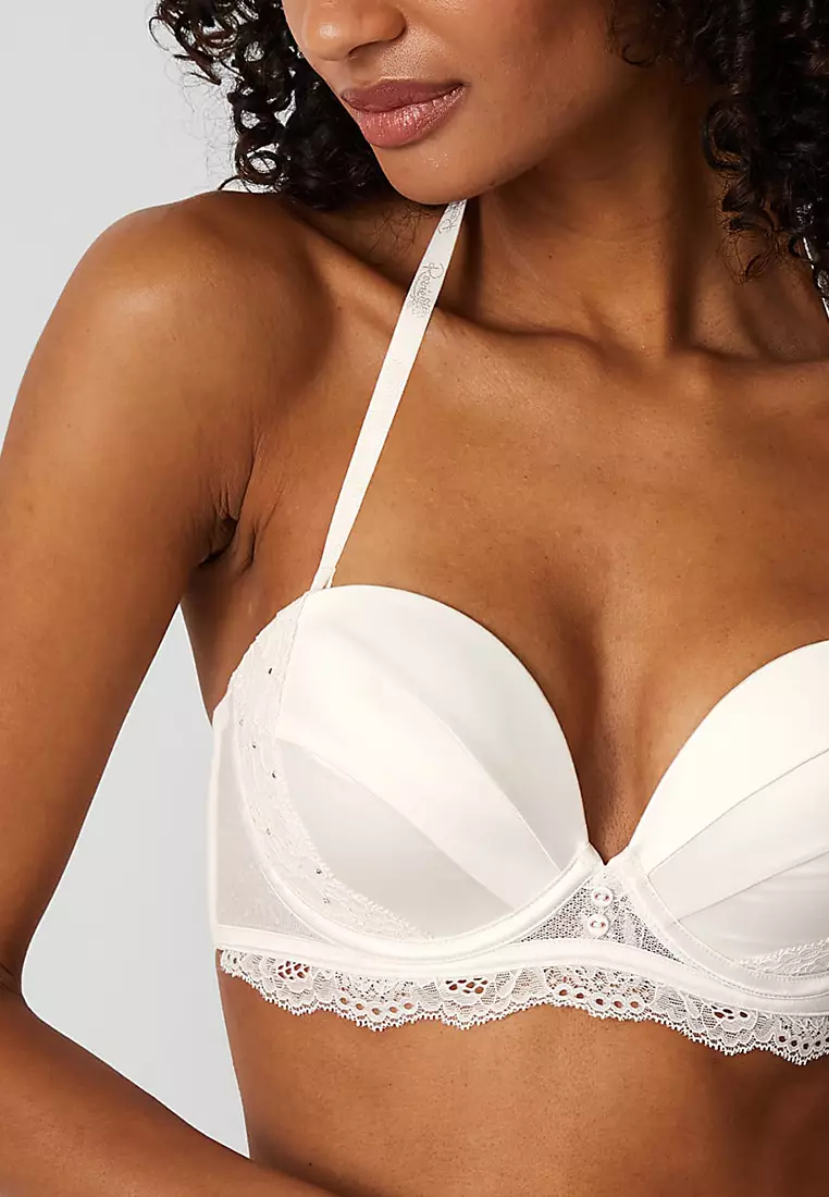 Aster Sparkle Lace Wired Push-Up Multiway Bra