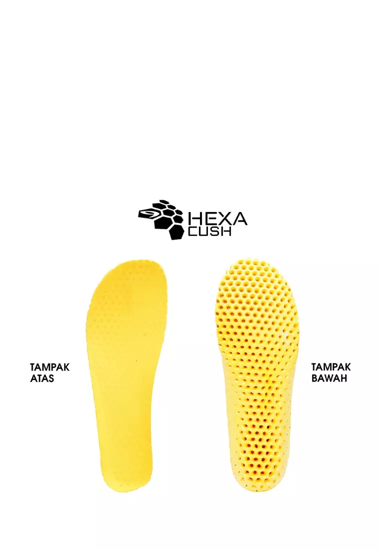 910 Nineten HADASHI Sepatu Lari - HITAM/ABU ABU/PUTIH