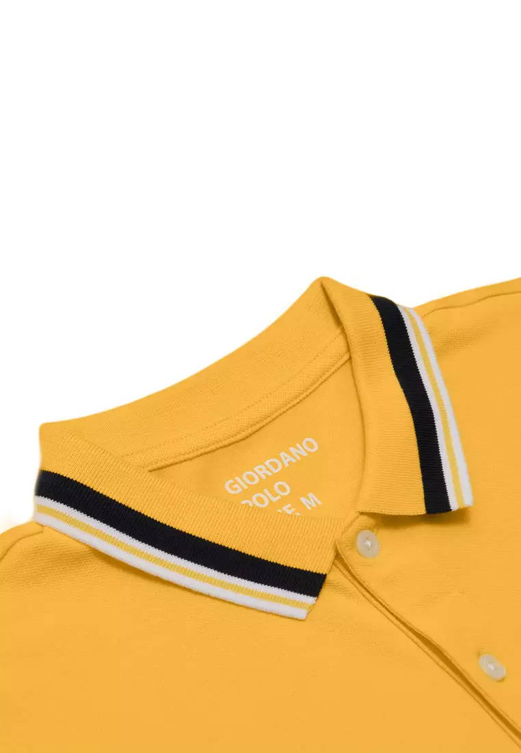 Giordano yellow polo best sale shirt