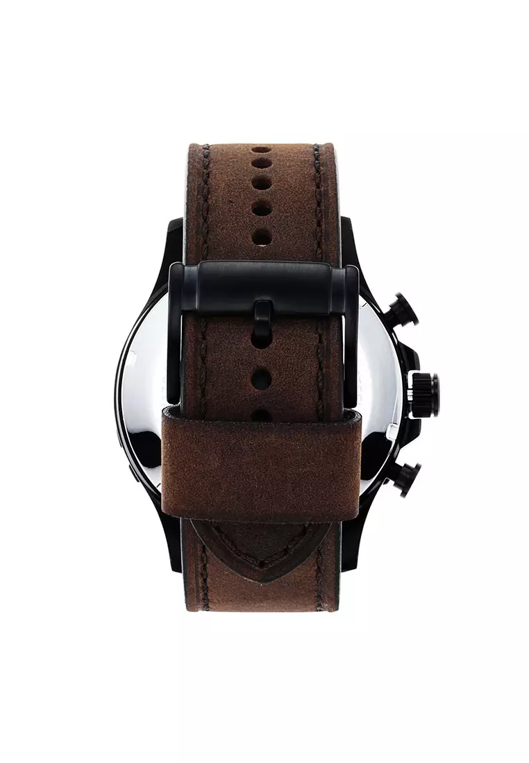 Nate Dark Brown Leather Watch JR1487