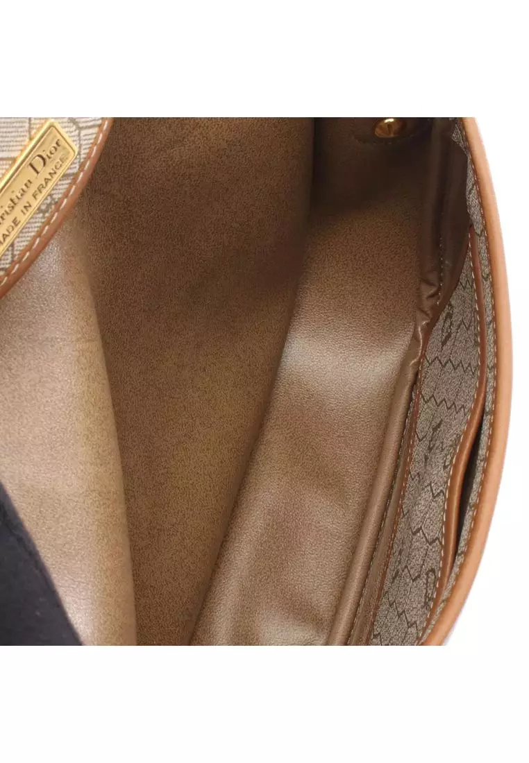 Pre-Loved Dior Honeycomb Coated Canvas Crossbody