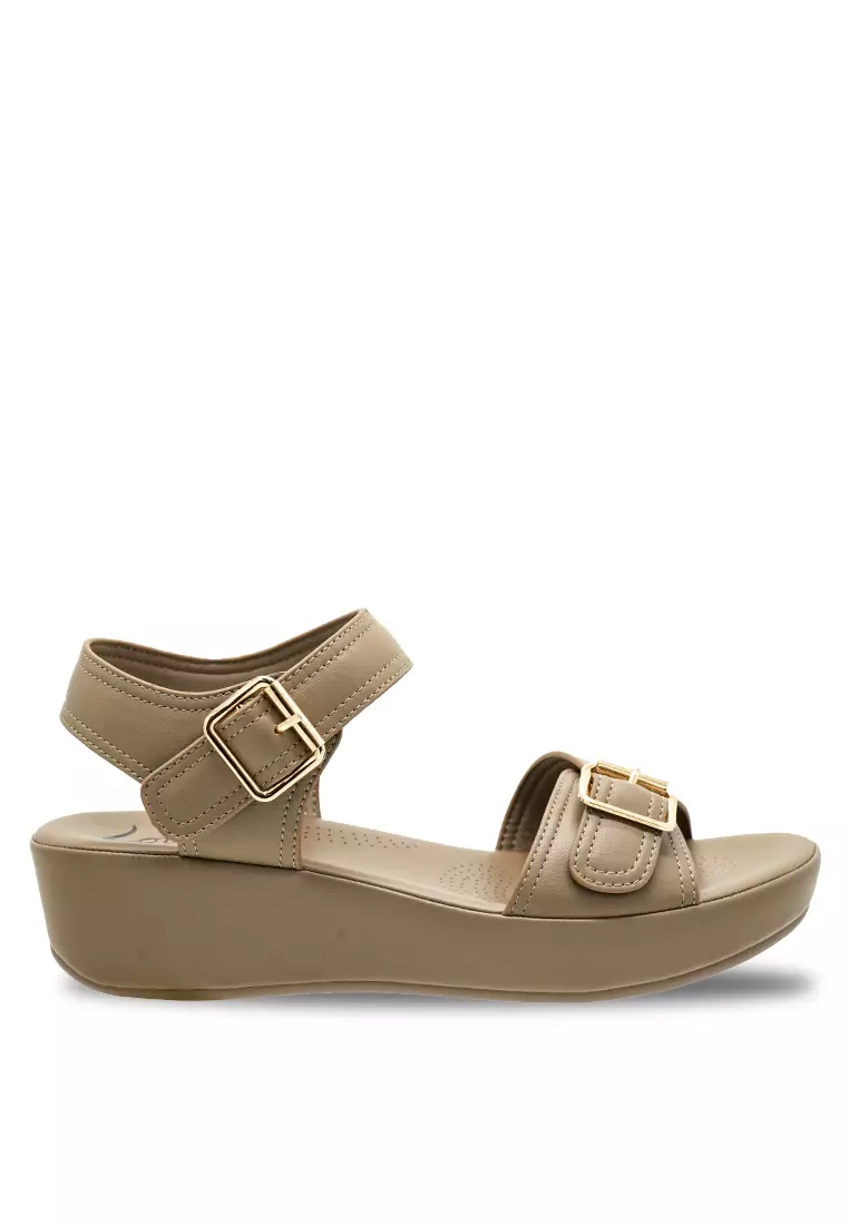 Discount on Louis Cuppers  shoes - SKU: Louis Cuppers Women Slip On Casual Wedges Sandals - 240271236