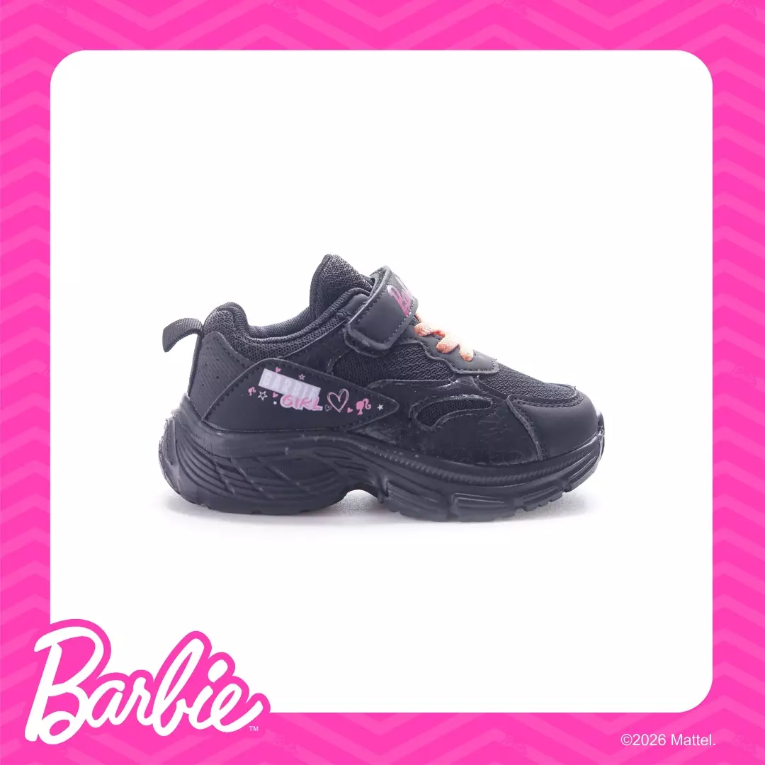 BARBIE - SEPATU WANITA ANAK CH840309WK SNEAKERS - HITAM