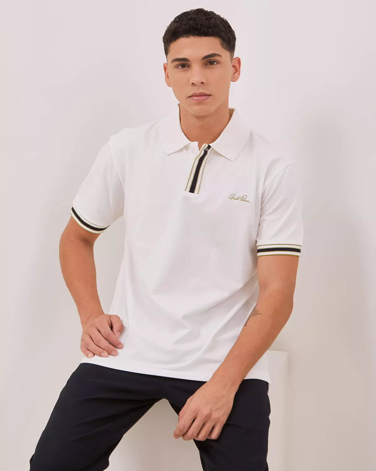 WHITE POLOSHIRT FOR MEN