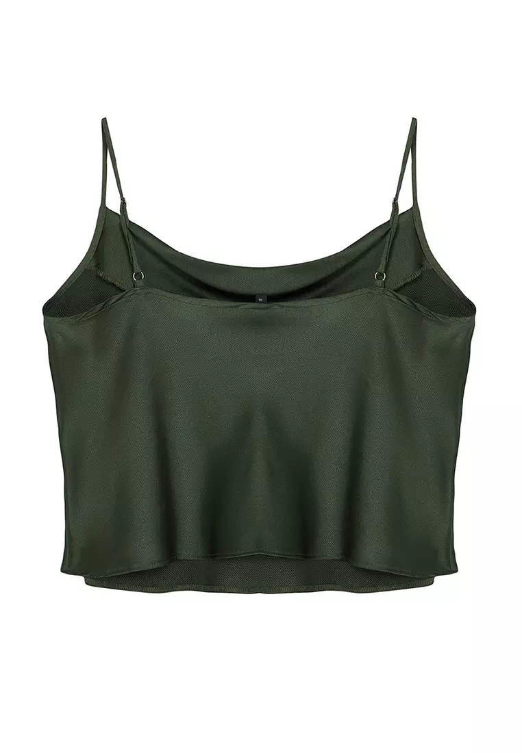 Cowl Neck Satin Slip Top