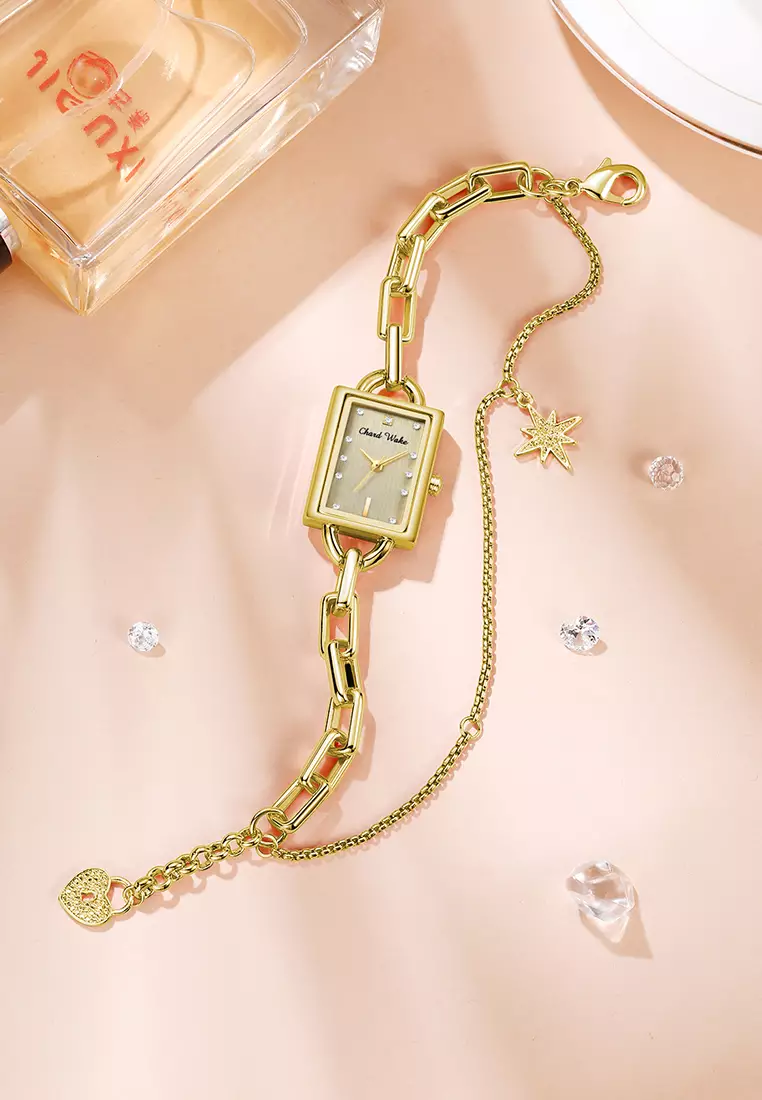 Jam Tangan Wanita Gelang Original Korea Fashion Anti Air Kuarsa Jam Tangan Cewek allgold