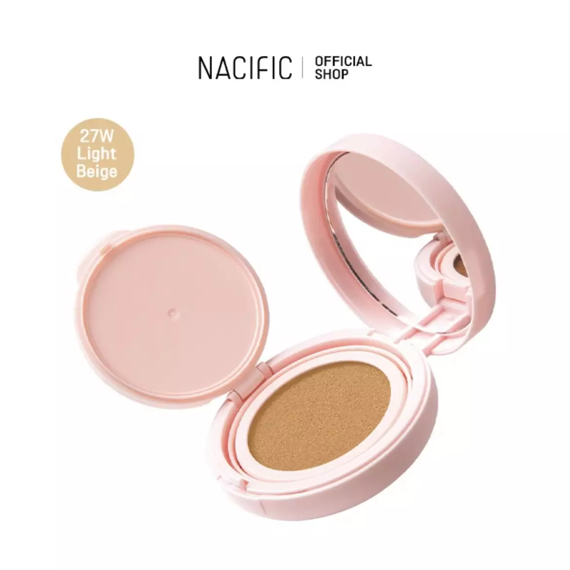 Nacific Secret Mood Velvet Cushion - 27W Light Beige