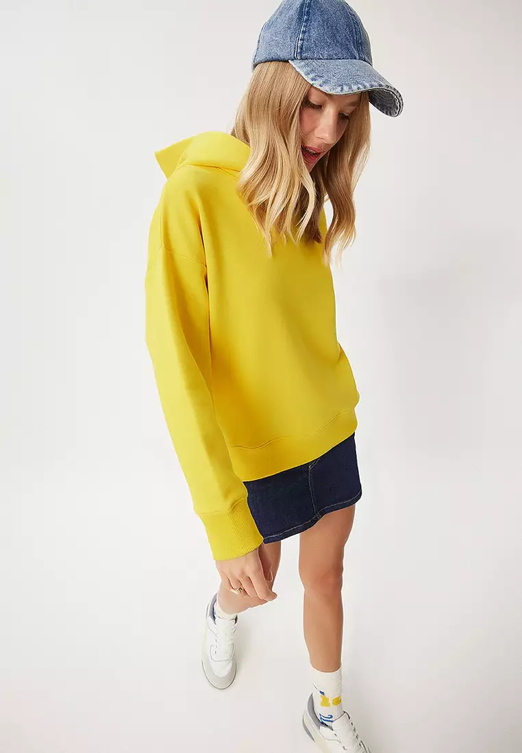 Hooded Raised Sweatshirt