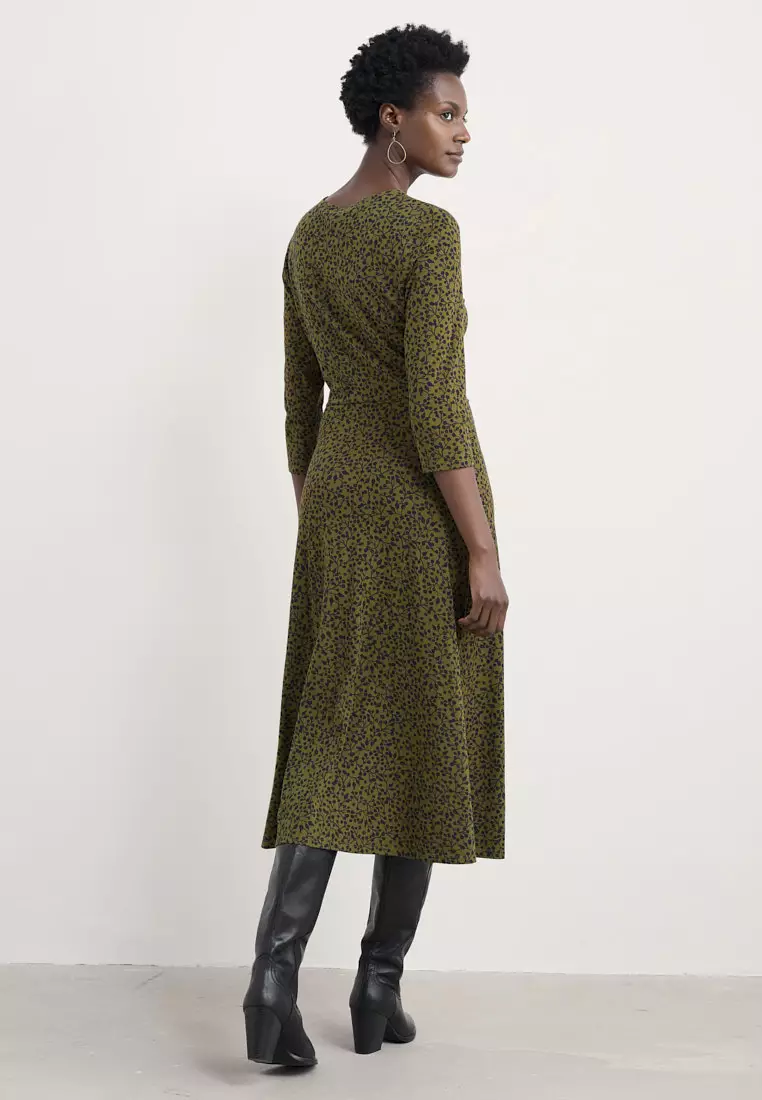 Seasalt Cornwall Green 3/4 Fettling Dress