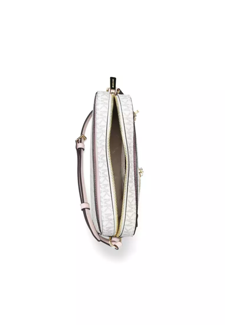 Jet Set Large Logo Crossbody Bag In Powder Blush 35S1GTTC9B