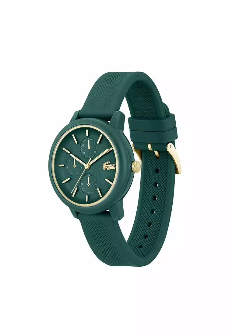 Buy Lacoste 12.12 Women's Watch Green Silicone Strap - Green Dial ...