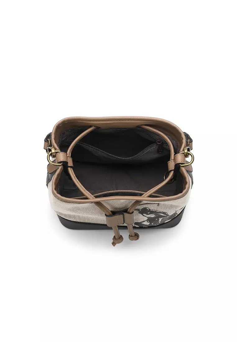 Top Handle Bag / Sling Bag / Crossbody Bag - Black