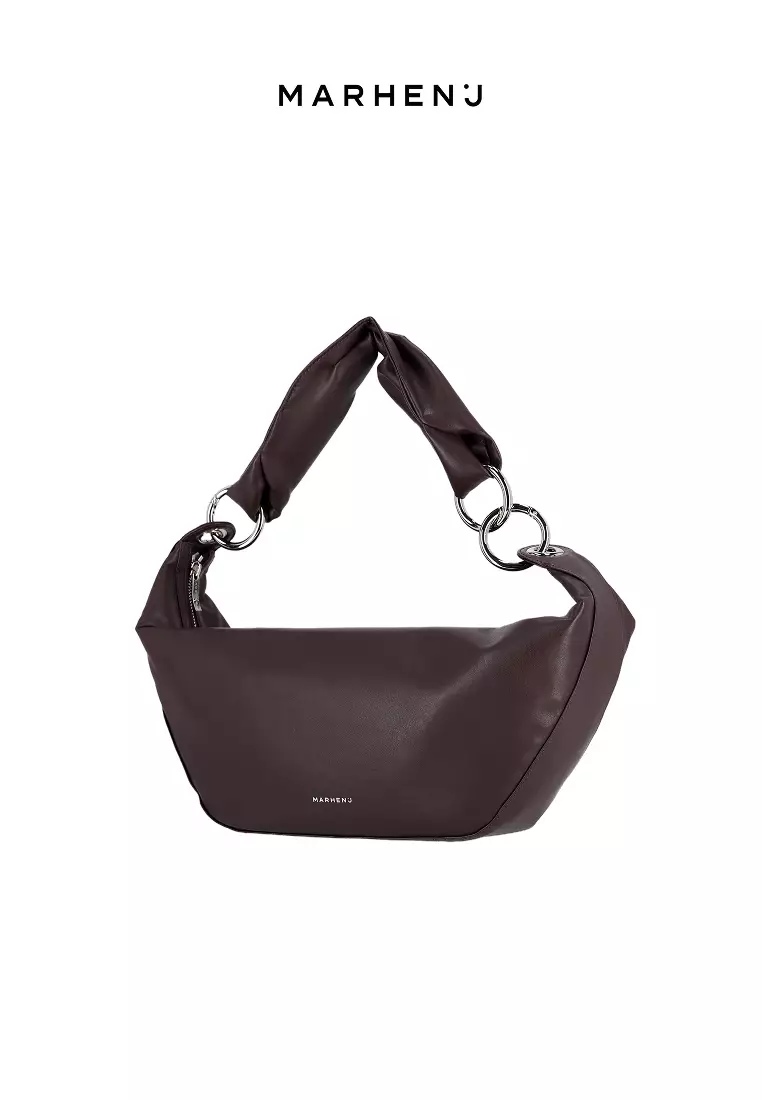 ARROW Vegan Leather Crossbody Bag Wine Brown