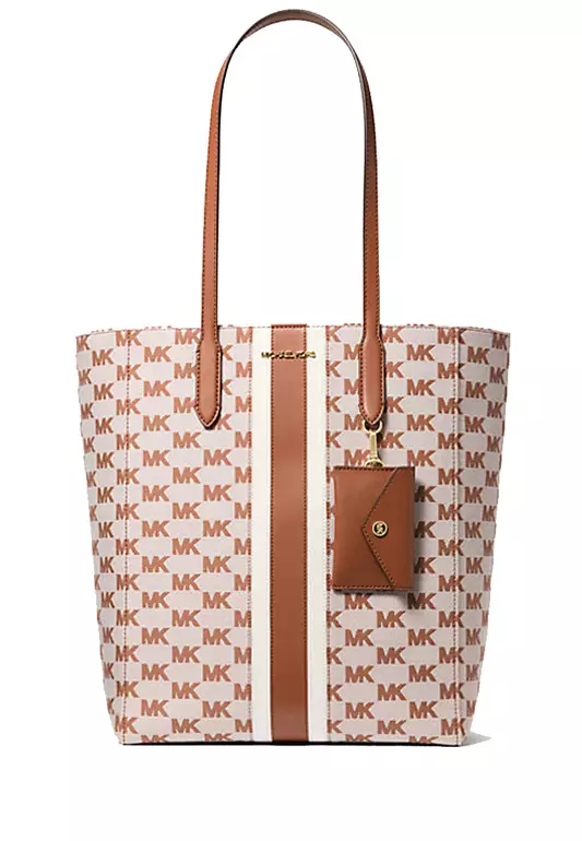 Vincent Large Logo Jacquard Tote Bag with Card Case