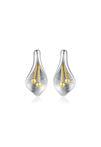 Rouse silver S925 Fashion Ol Geometric Stud Earrings A7307ACCDE04FEGS_1