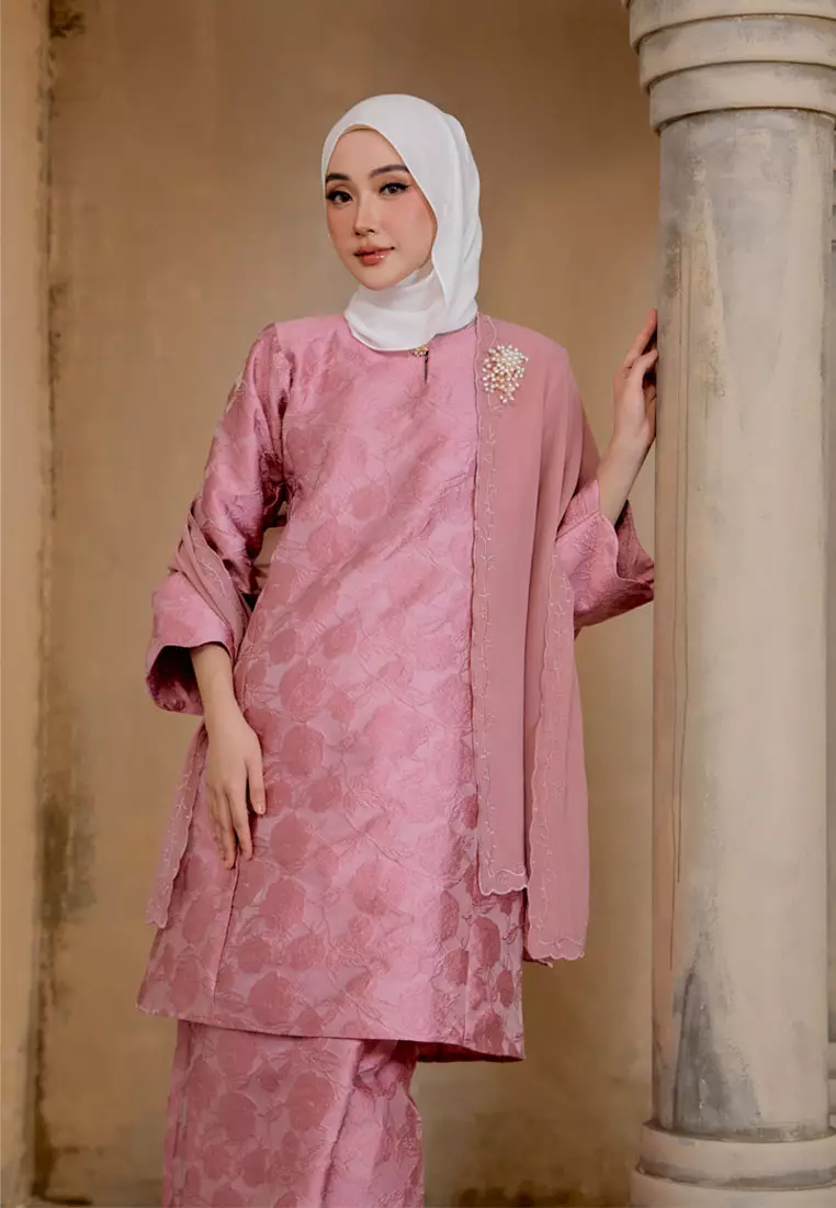 Majestic 2.0 Soft Sheen Jacquard Baju Kurung Pahang Lipat Depan