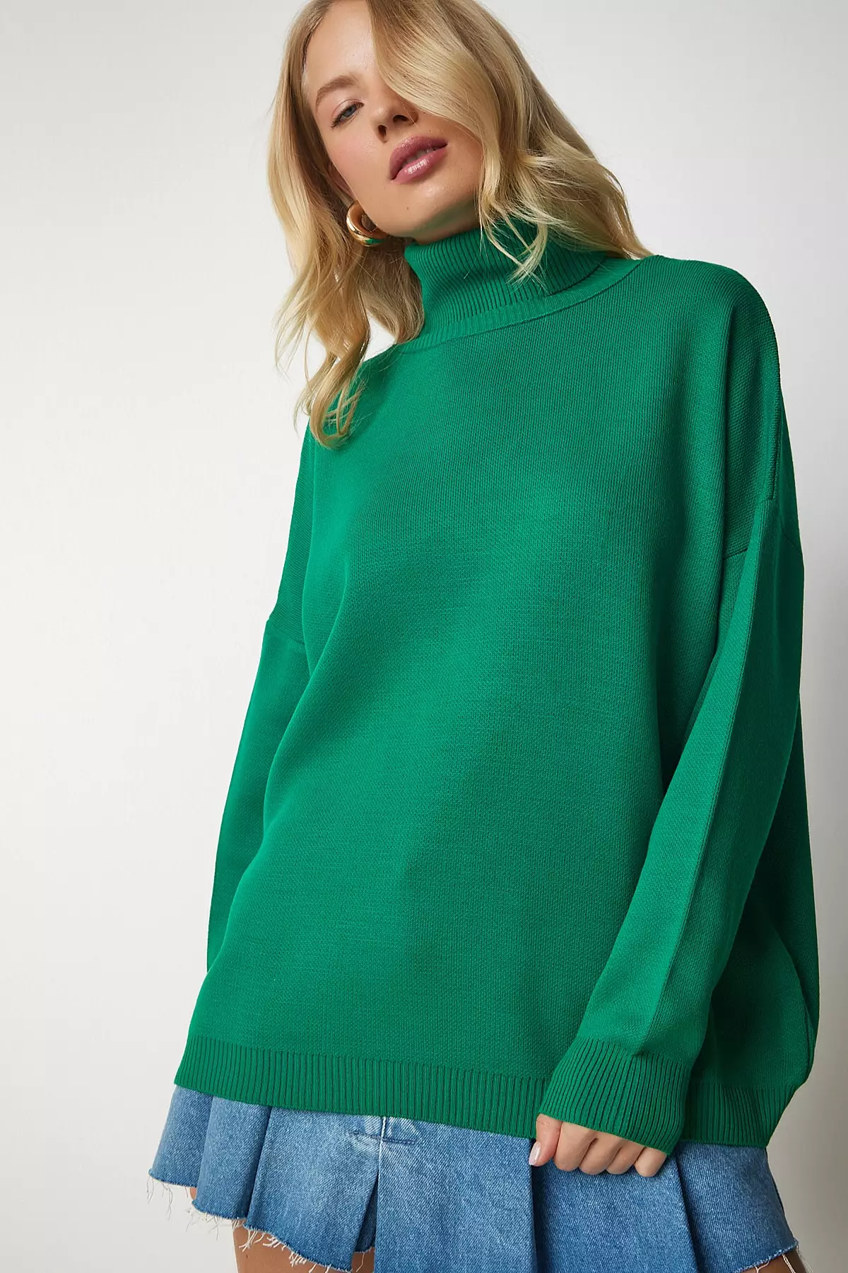 Turtleneck Knit Sweater
