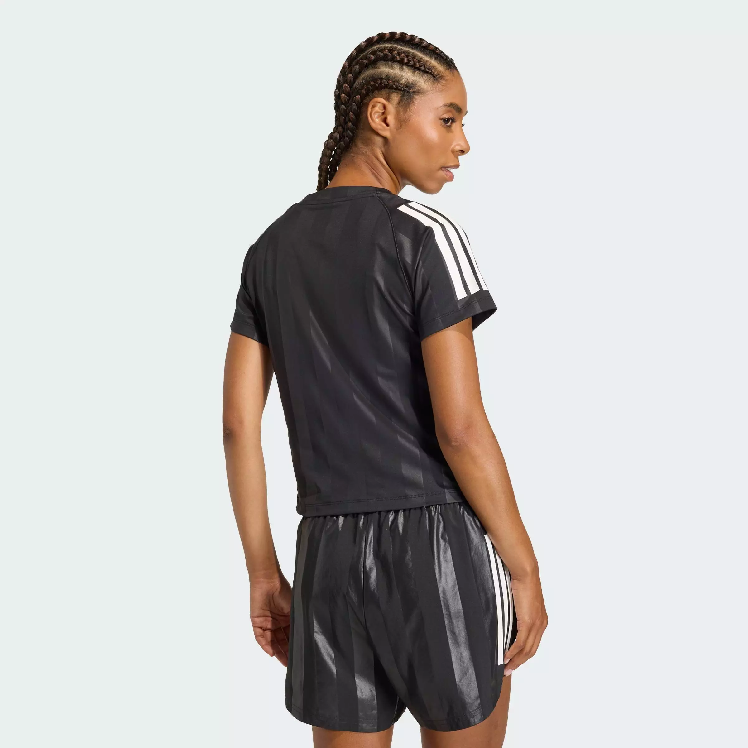 Gym & Training Hyperglam 3-Stripes Emboss T-Shirt Women Black KC7695