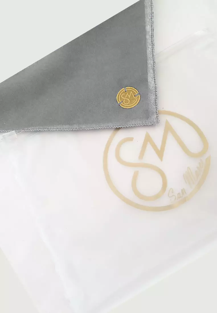 Daily Plain Shawl Eyelash Hem Silver