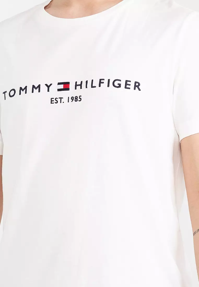 Tommy hilfiger logo t shirt on sale