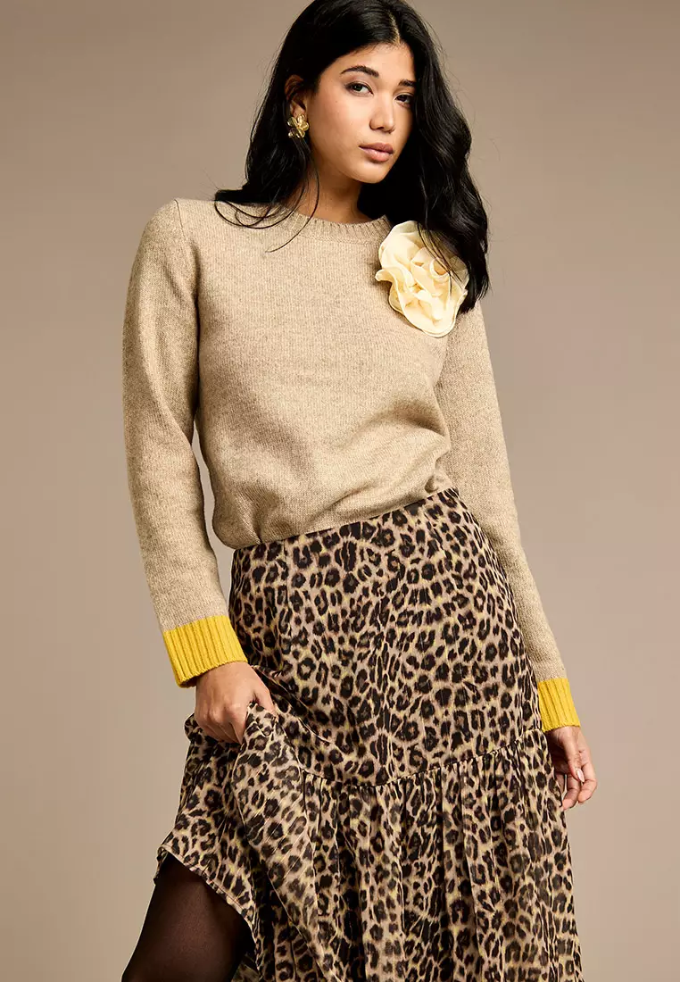 Leopard print skirt online cheap