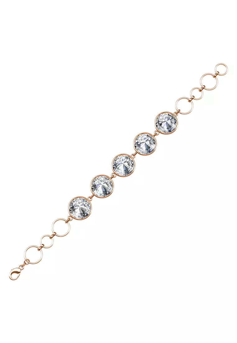 Circlet Quin Bracelet RG - Gelang Crystal Luvea Collection by Her Jewellery