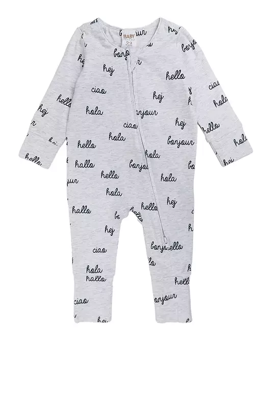 The Long Sleeves Zip Romper