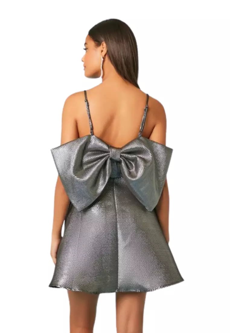 Buy FOREVER 21 Jacquard Bow Mini Dress 2024 Online ZALORA