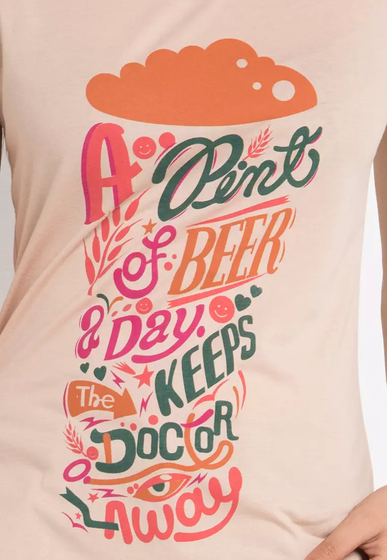 Print Glass Short Sleeve Tshirt