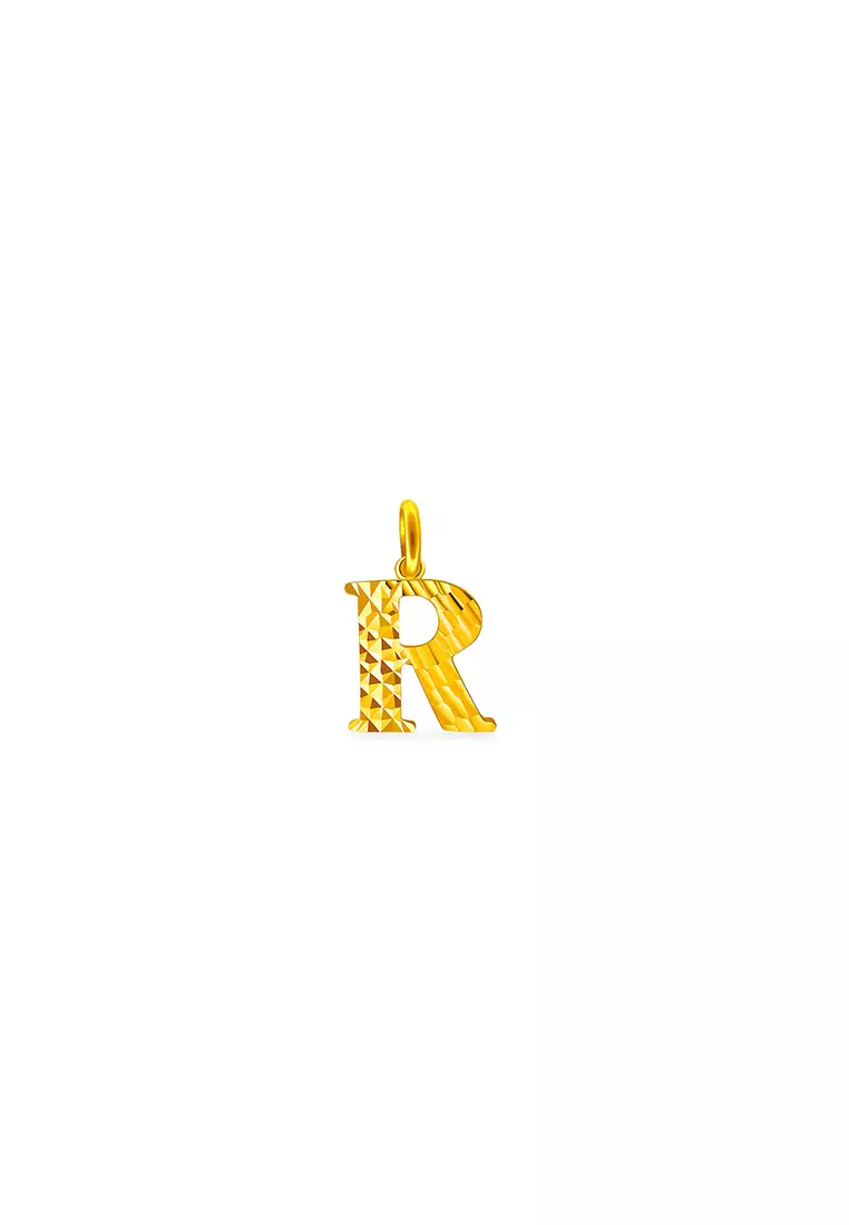375/9K Gold Alphabet Pendant B75