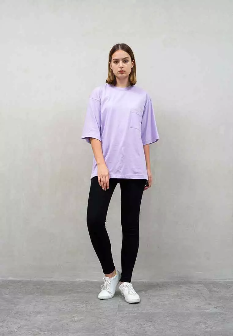 kaos oversized polos pria wanita oversize shirt lilac houseofcuff