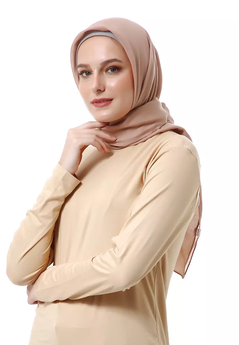 Vierra Jilbab Segiempat Paris Polos Premium Best Style - Soft Milo
