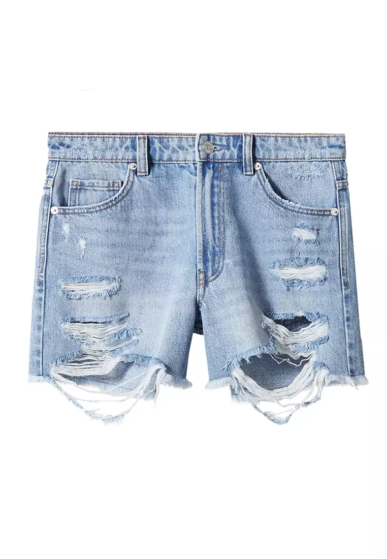 kids ripped jean shorts